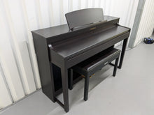 Load image into Gallery viewer, Yamaha Clavinova CLP-470 in dark rosewood with wooden keys action + stool stock no 24597