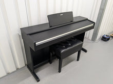 Load image into Gallery viewer, Yamaha Arius YDP-142 Digital Piano and stool in satin black finish stock #24599