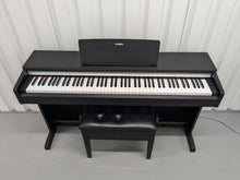 Load image into Gallery viewer, Yamaha Arius YDP-142 Digital Piano and stool in satin black finish stock #24599