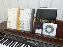 Load image into Gallery viewer, Yamaha Clavinova CLP-170 Digital Piano and stool in mahogany colour stock #24558