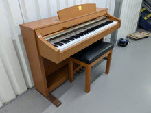 Load image into Gallery viewer, Yamaha Clavinova CLP-330 Digital Piano and stool cherry wood finish stock #24612