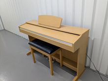 Load image into Gallery viewer, Yamaha Arius YDP-140 digital piano and stool cherry wood finish stock # 24622