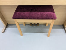 Load image into Gallery viewer, Roland HP102e digital piano and stool in light oak finish stock number 24614