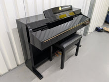 Load image into Gallery viewer, Yamaha Clavinova CLP-340PE glossy black polished ebony Piano stock #24626