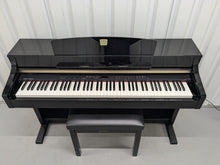 Load image into Gallery viewer, Yamaha Clavinova CLP-340PE glossy black polished ebony Piano stock #24626