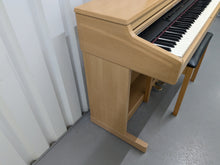 Load image into Gallery viewer, Roland HP-3E Digital Piano and stool in light oak finish Stock nr 24628
