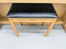 Load image into Gallery viewer, Roland HP-3E Digital Piano and stool in light oak finish Stock nr 24628