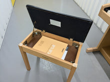 Load image into Gallery viewer, Roland HP-3E Digital Piano and stool in light oak finish Stock nr 24628