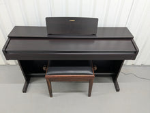 Load image into Gallery viewer, Yamaha Arius YDP-143 Digital Piano and stool dark rosewood finish stock #24639
