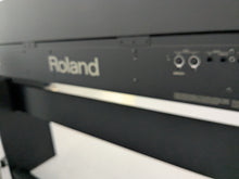 Load image into Gallery viewer, Roland F110 compact slim size Digital Piano in black stock # 24652