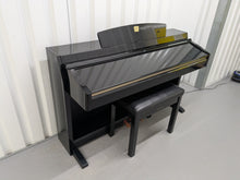 Load image into Gallery viewer, Yamaha Clavinova CLP-240PE Digital Piano polished GLOSSY BLACK stock # 25019