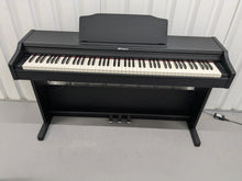 Load image into Gallery viewer, Roland RP102 digital piano and stool in satin black finish stock number 25008