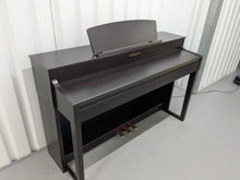 Load image into Gallery viewer, Yamaha Clavinova CLP-470 in dark rosewood with wooden keys action + stool #25009
