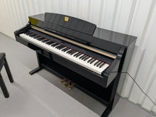 Load image into Gallery viewer, Yamaha Clavinova CLP-340PE glossy black polished ebony Piano stock #25011