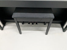 Load image into Gallery viewer, Yamaha Clavinova CLP-635 Digital Piano and stool in satin black stock #25025