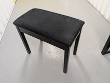 Load image into Gallery viewer, Yamaha Clavinova CLP-635 Digital Piano and stool in satin black stock #25025