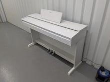 Load image into Gallery viewer, Yamaha Arius YDP-143 Digital Piano and stool in satin white finish stock #25032