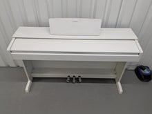 Load image into Gallery viewer, Yamaha Arius YDP-143 Digital Piano and stool in satin white finish stock #25032