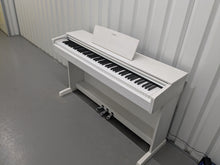 Load image into Gallery viewer, Yamaha Arius YDP-143 Digital Piano and stool in satin white finish stock #25032