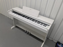 Load image into Gallery viewer, Yamaha Arius YDP-143 Digital Piano and stool in satin white finish stock #25032
