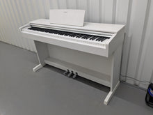 Load image into Gallery viewer, Yamaha Arius YDP-143 Digital Piano and stool in satin white finish stock #25032