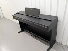 Load image into Gallery viewer, Yamaha Arius YDP-144 digital piano and stool in satin black finish stock #25033