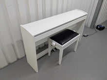 Load image into Gallery viewer, Roland F130R Digital Piano in white with matching colour stool stock # 25027