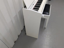 Load image into Gallery viewer, Roland F130R Digital Piano in white with matching colour stool stock # 25027