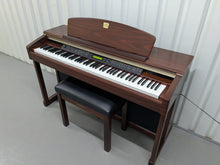 Load image into Gallery viewer, Yamaha Clavinova CLP-170 Digital Piano and stool in mahogany colour stock #25045