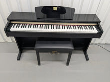 Load image into Gallery viewer, Yamaha Clavinova CLP-320PE Digital Piano and stool Glossy Black stock no 25047