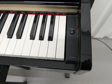 Load image into Gallery viewer, Yamaha Clavinova CLP-320PE Digital Piano and stool Glossy Black stock no 25047