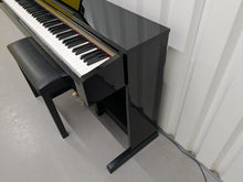 Load image into Gallery viewer, Yamaha Clavinova CLP-320PE Digital Piano and stool Glossy Black stock no 25047