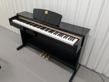 Load image into Gallery viewer, Yamaha Clavinova CLP-320PE Digital Piano and stool Glossy Black stock no 25047