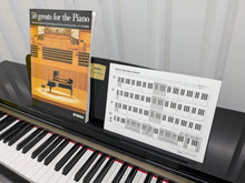 Load image into Gallery viewer, Yamaha Clavinova CLP-320PE Digital Piano and stool Glossy Black stock no 25047