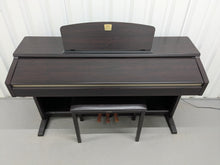 Load image into Gallery viewer, Yamaha Clavinova CLP-120 Digital Piano and stool in dark rosewood stock #25061