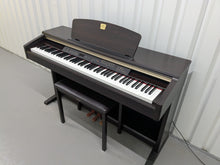 Load image into Gallery viewer, Yamaha Clavinova CLP-120 Digital Piano and stool in dark rosewood stock #25061