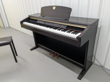 Load image into Gallery viewer, Yamaha Clavinova CLP-120 Digital Piano and stool in dark rosewood stock #25061