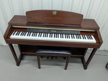 Load image into Gallery viewer, Yamaha Clavinova CLP-150 digital piano and stool in mahogany stock #25064