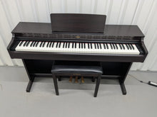 Load image into Gallery viewer, Yamaha Arius YDP-163 Digital Piano and stool in dark rosewood clavinova keyboard stock # 25052