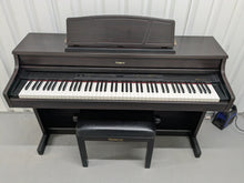 Load image into Gallery viewer, Roland HP-7e digital piano and stool in dark rosewood finish stock number 25055