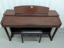 Load image into Gallery viewer, Yamaha Clavinova CLP-150 digital piano and stool in mahogany stock #25057