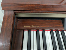 Load image into Gallery viewer, Yamaha Clavinova CLP-150 digital piano and stool in mahogany stock #25057
