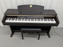 Load image into Gallery viewer, Yamaha Clavinova CLP-120 Digital Piano and stool in dark rosewood stock #25075
