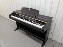 Load image into Gallery viewer, Yamaha Clavinova CLP-120 Digital Piano and stool in dark rosewood stock #25075