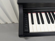 Load image into Gallery viewer, Yamaha clavinova CLP-725 digital piano and stool in satin black stock #25076