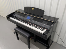 Load image into Gallery viewer, Yamaha Clavinova CVP-403 Polished black ebony Digital Piano arranger stock #25079