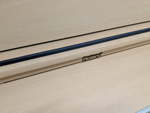 Load image into Gallery viewer, Roland HP201 digital piano and stool in light oak finish stock number 25085