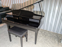 Load image into Gallery viewer, Yamaha Clavinova CLP-465GP in polished glossy black + stool. stock number 25083