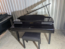 Load image into Gallery viewer, Yamaha Clavinova CLP-465GP in polished glossy black + stool. stock number 25083