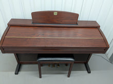 Load image into Gallery viewer, Yamaha Clavinova CVP-305 Digital Piano arranger + stool in mahogany stock #25093